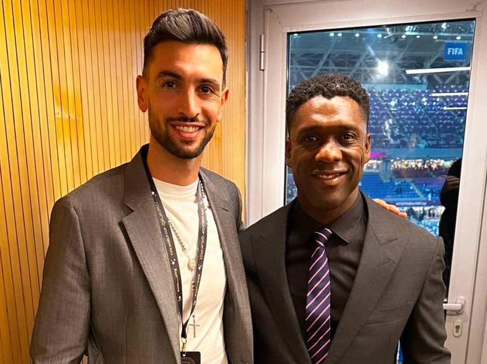 Javier Pastore posa con Clarence Seedorf en Qatar 2022 / Instagram Javier Pastore