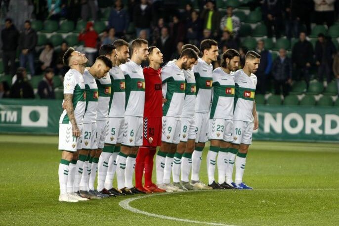 Once inicial del Elche ante Las Palmas en la temporada 19-20 / LFP