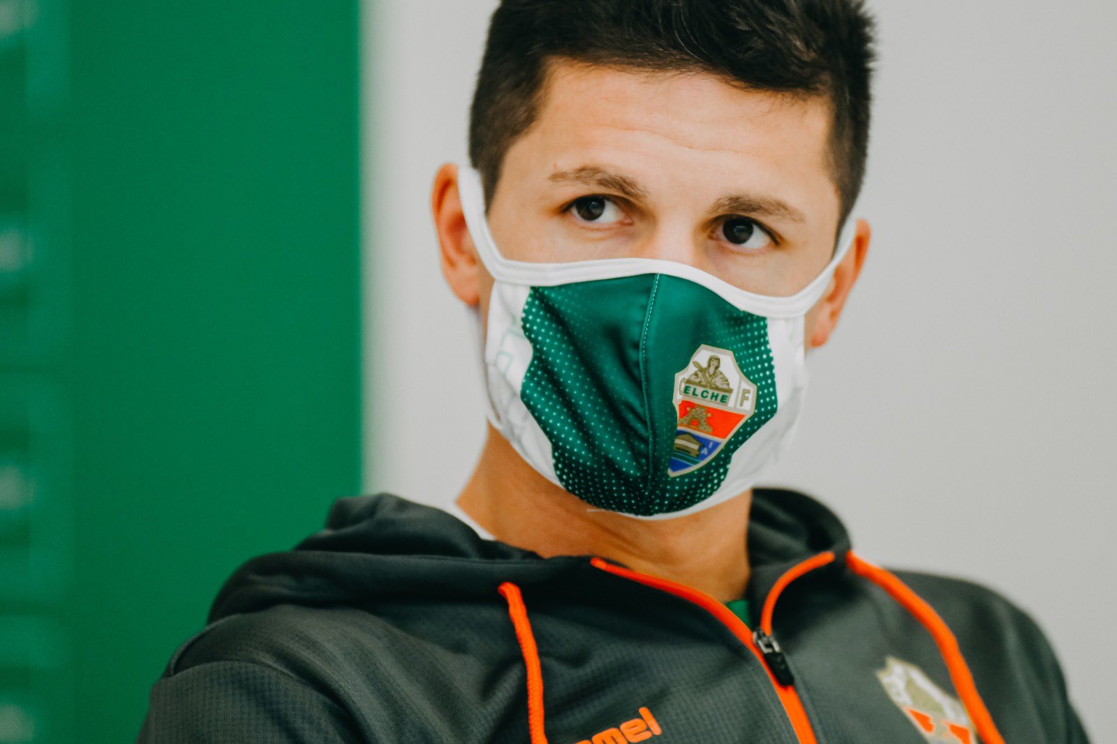 Guido Carrillo, durante su presentación como franjiverde / Sonia Arcos - Elche CF