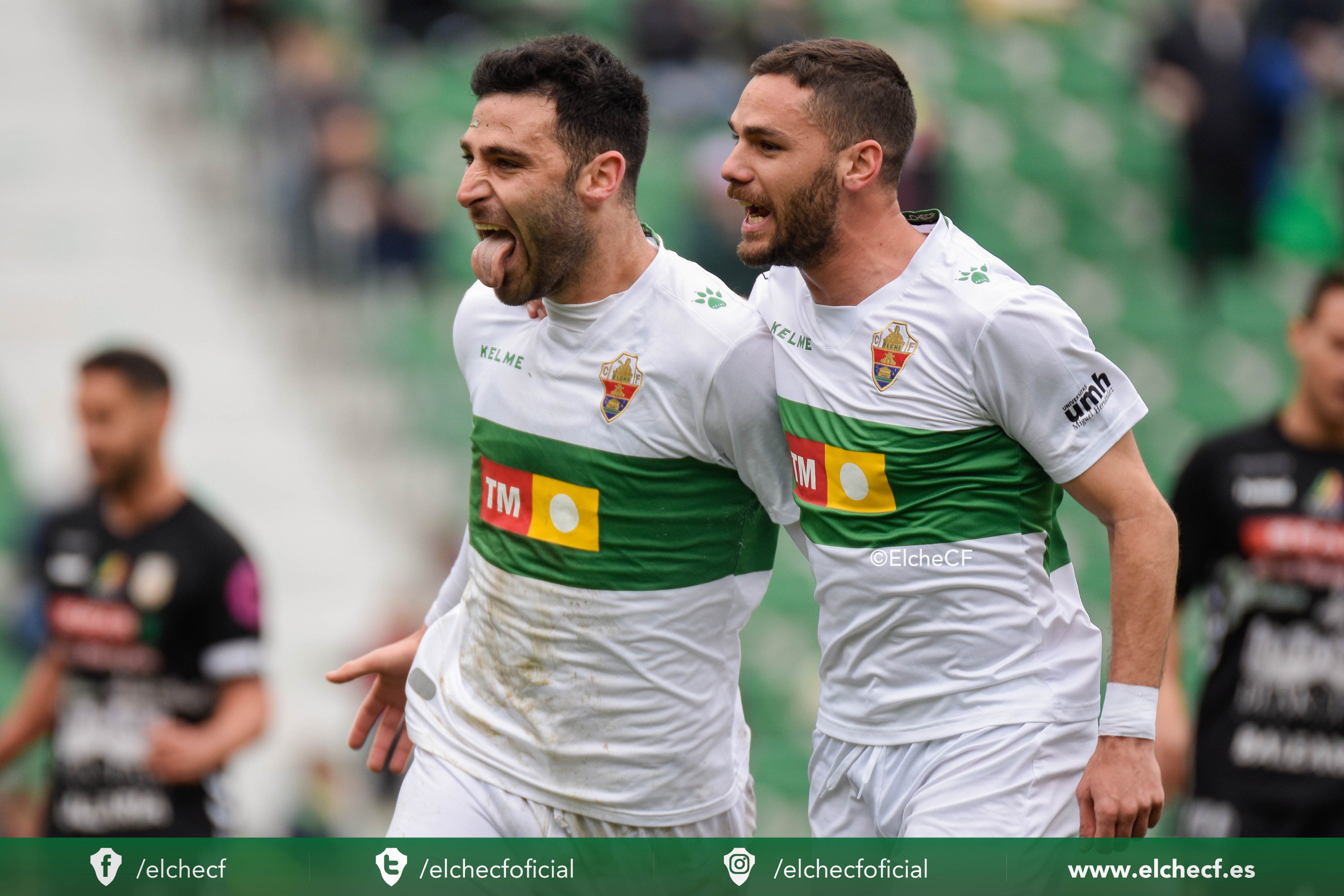Benja celebra su gol al Peña Deportiva / Sonia Arcos - Elche C.F. Oficial