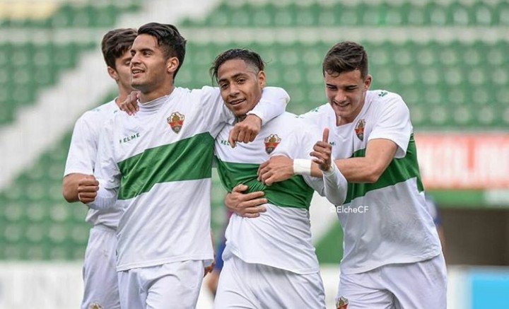Leomar celebra un gol con el Ilicitano ante el Alzira / Sonia Arcos - Elche CF