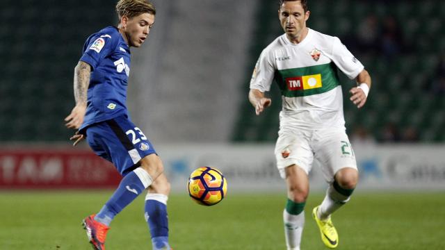 Albacar durante el partido ante el Getafe / LFP