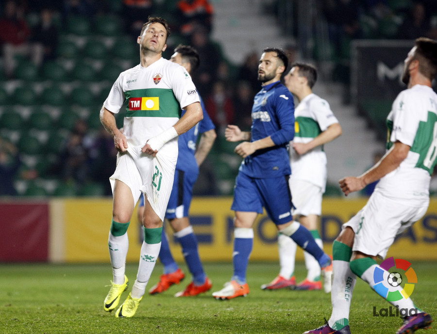 Albacar tras fallar el penalti ante el Getafe / LFP