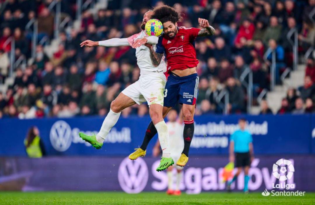 El jugador, Aridane, durante un partido con Osasuna / LaLiga