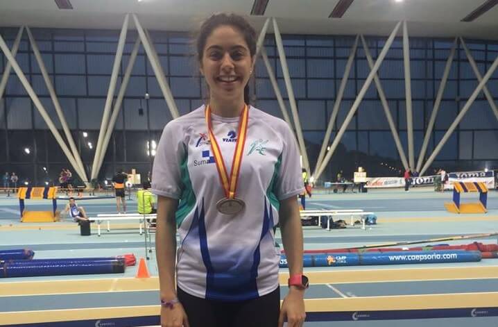 Yolanda Pérez, subcampeona de España sub-23 en Pista Cubierta