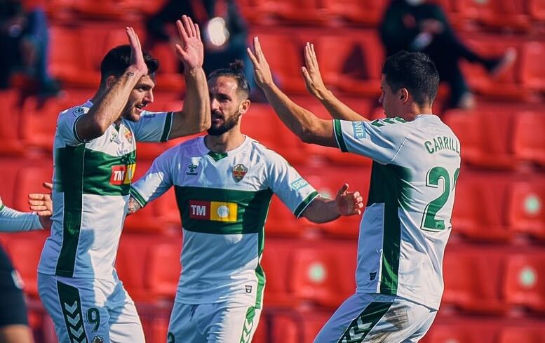 Lucas Boyé celebra su gol ante La Nucía en Copa del Rey / Elche C.F. Oficial