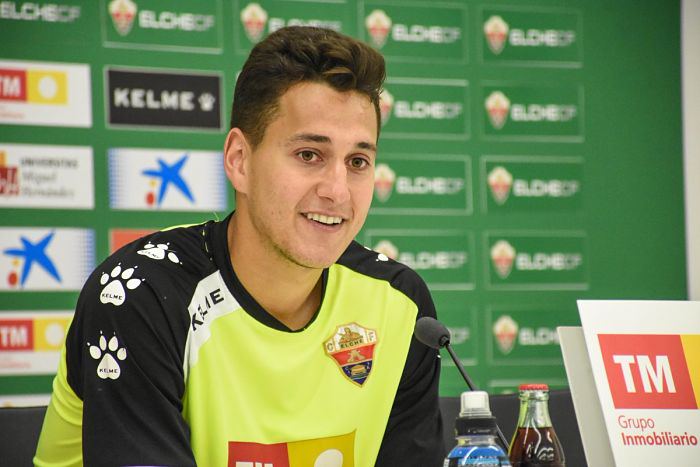 Antonio Caballero, en sala de prensa / Sonia Arcos - Elche CF