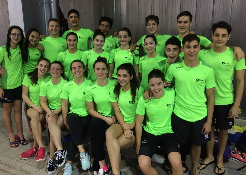 Equipo de natación del Club de Tenis Elche en el Campeonato Autonómico 2018