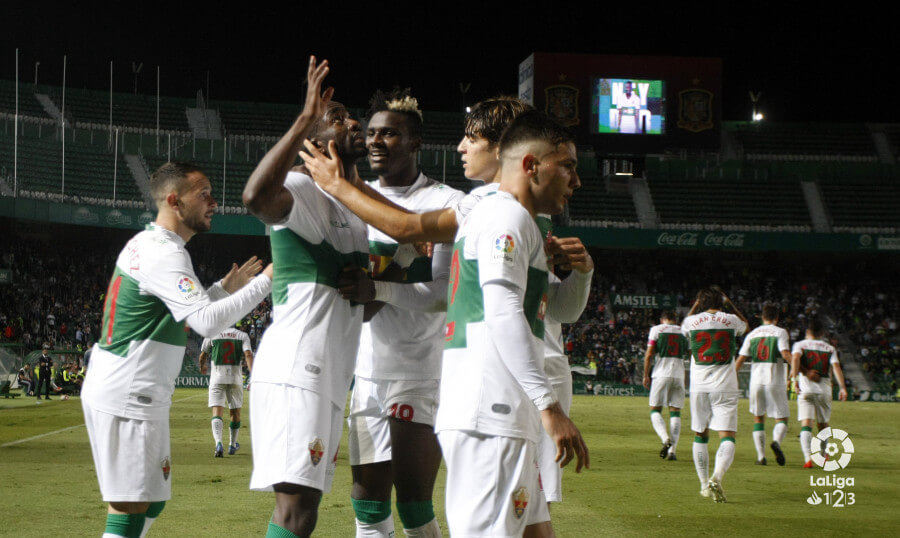 Neyder Lozano celebra un gol con el Elche al Málaga - Sonia Arcos - Elche C.F. Neyder Lozano celebra un gol con el Elche al Málaga - Sonia Arcos - Elche C.F.