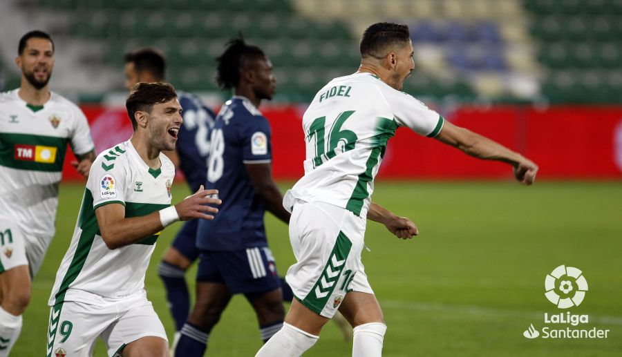 Fidel celebra su gol ante el Celta de Vigo / LaLiga