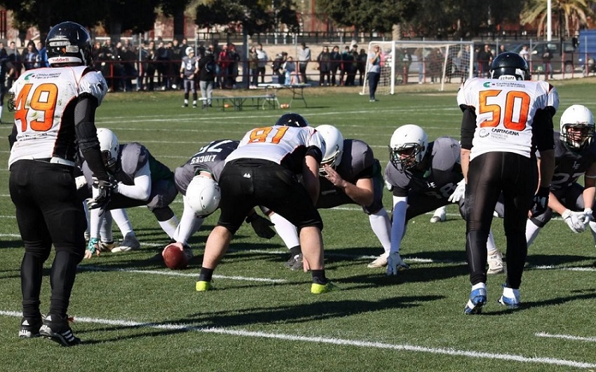 Partido de fútbol americano del equipo Linces Elche