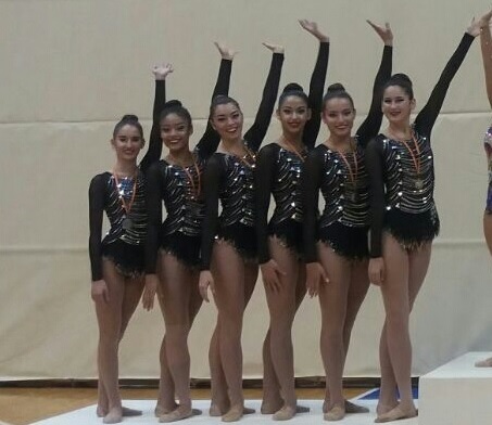 Gimnastas del Club Chamara