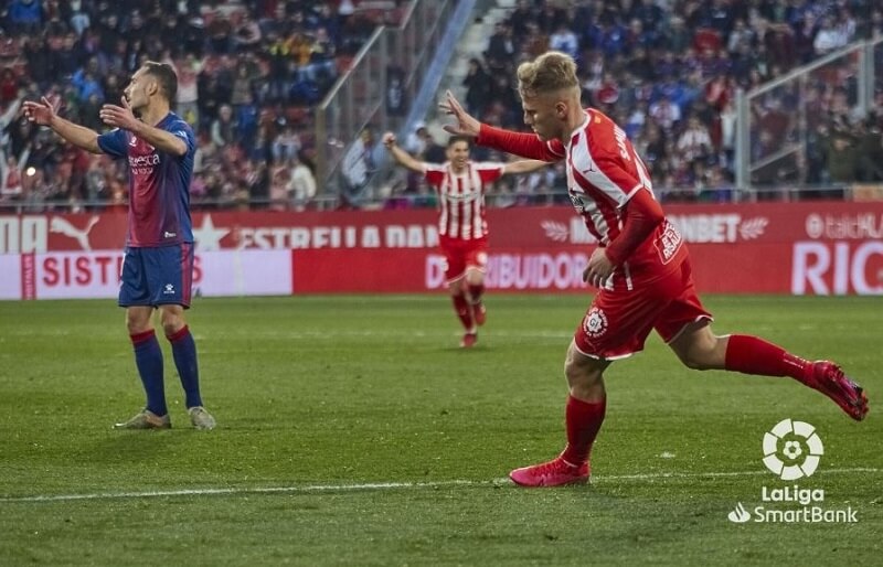 Partido entre Girona y Huesca correspondiente a la temporada 19-20 / LFP