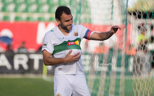 El futbolista Gonzalo Verdú celebra un gol con el Elche CF / Elche CF Oficial