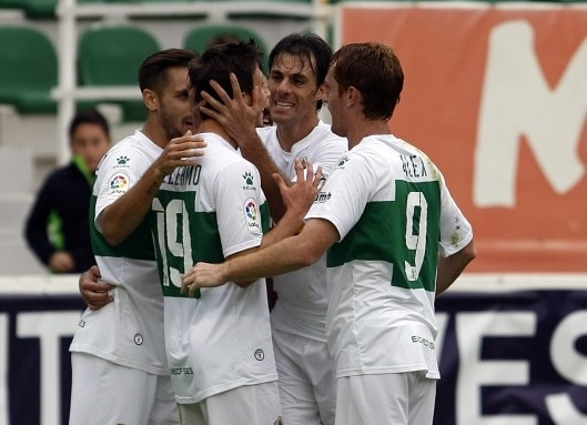 Guillermo celebra su gol al Mallorca / LFP