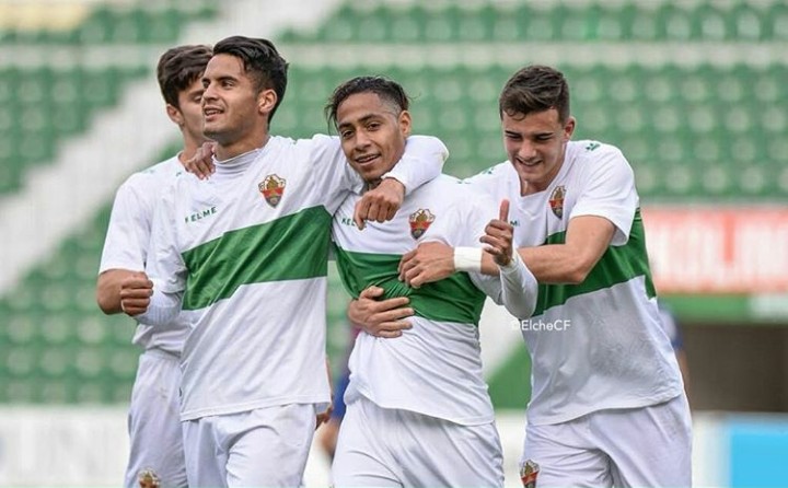 Leomar Pinto celebra un gol con el Elche Ilicitano / Sonia Arcos - Elche C.F.