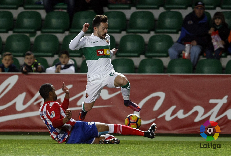 Iriondo durante el partido entre Elche y Girona / LFP