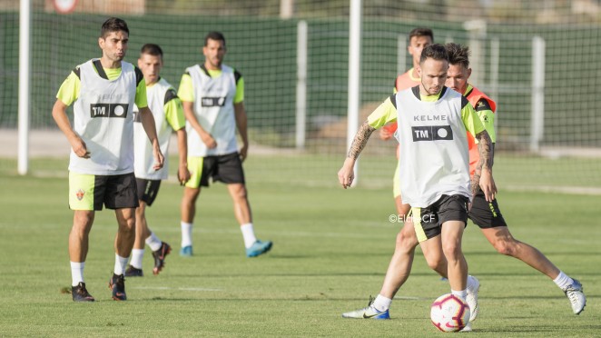 El jugador del Elche Iván Sánchez durante la pretemporada / Sonia Arcos - Elche C.F.