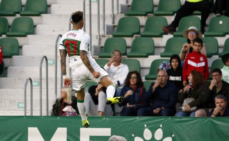 Josan celebra un gol con el Elche ante el Tenerife | LFP