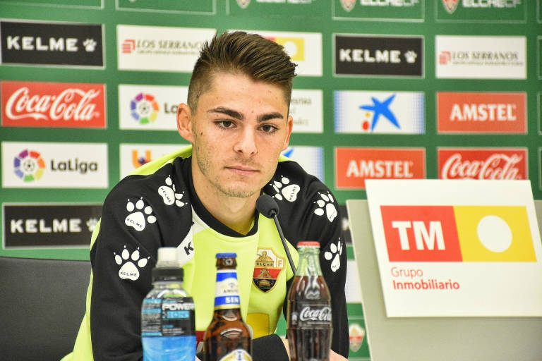 Liberto en sala de prensa / Elche CF