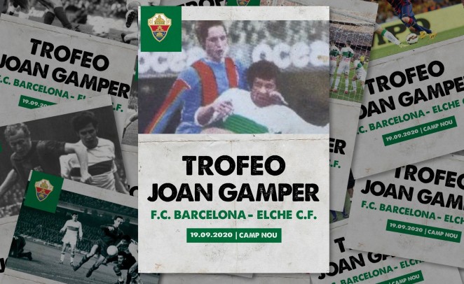 Montaje del Joan Gamper entre FC Barcelona y Elche CF / Elche CF Oficial Montaje del Joan Gamper entre FC Barcelona y Elche CF / Elche CF Oficial