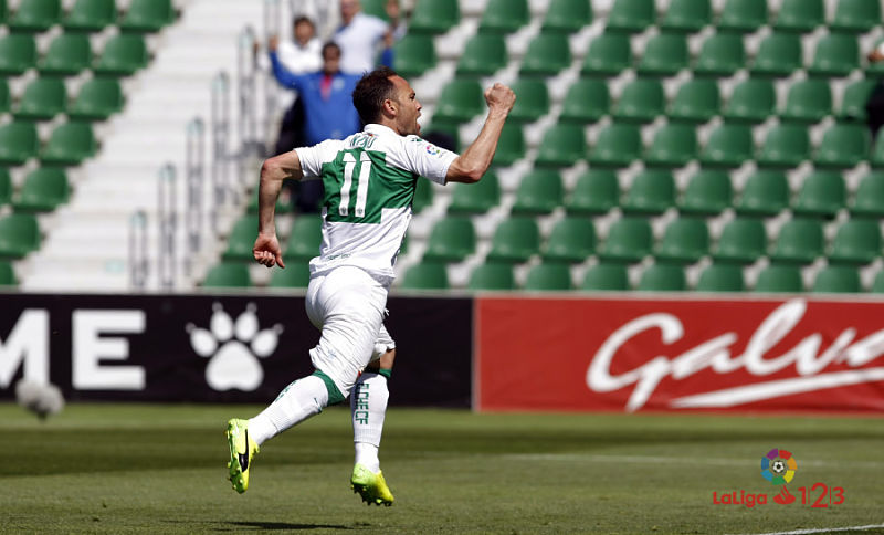 Nino celebra su gol al Sevilla Atlético / LFP