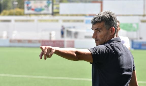 Vicente Parras durante un partido en El Clariano / Ontinyent CF