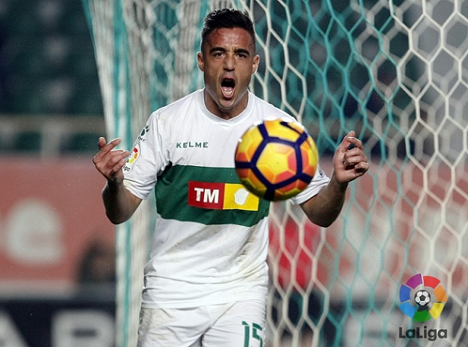 Pedro durante el partido ante el Getafe / LFP