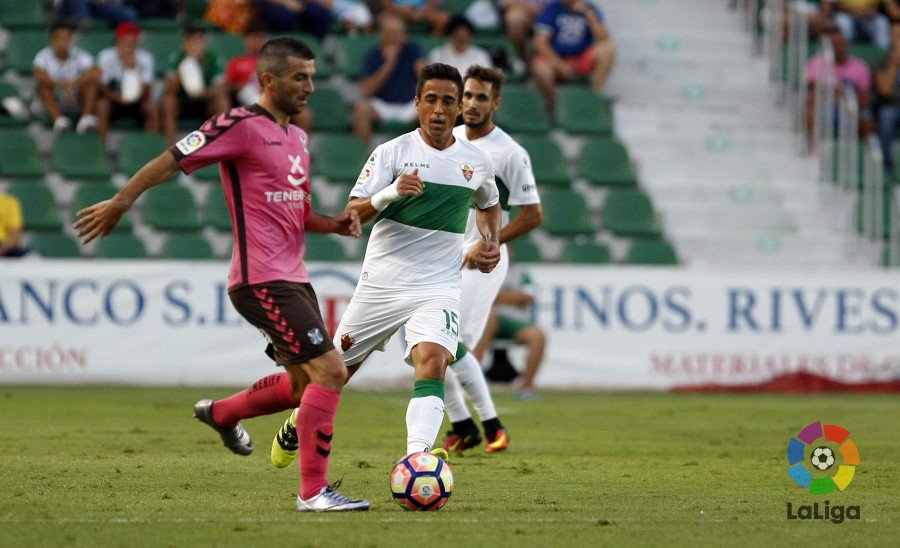 Pedro durante un partido con el Elche esta temporada / LFP