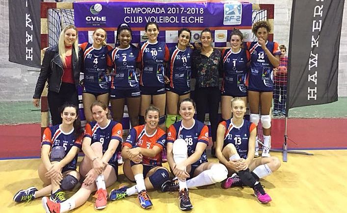 Plantilla del Club Voleibol Elche Viziusport en la temporada 2017-2018