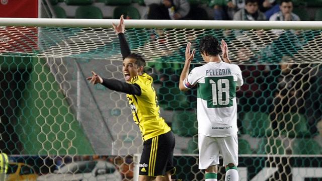 Pombo celebra su gol al Elche / LFP