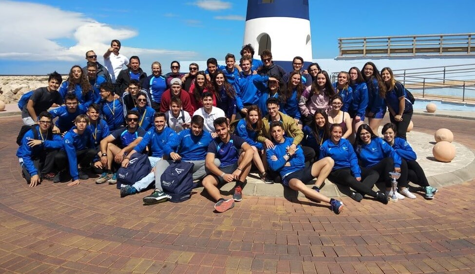 Equipo de remo del Club Naútico Santa Pola