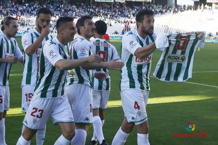 Héctor Rodas celebra su gol al Elche / LFP